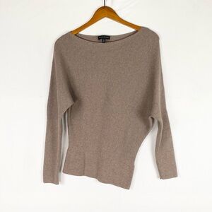 NOT FOR SALE Banana Republic Asymmetrical Ribbed Knit Sweater Top Tan Long